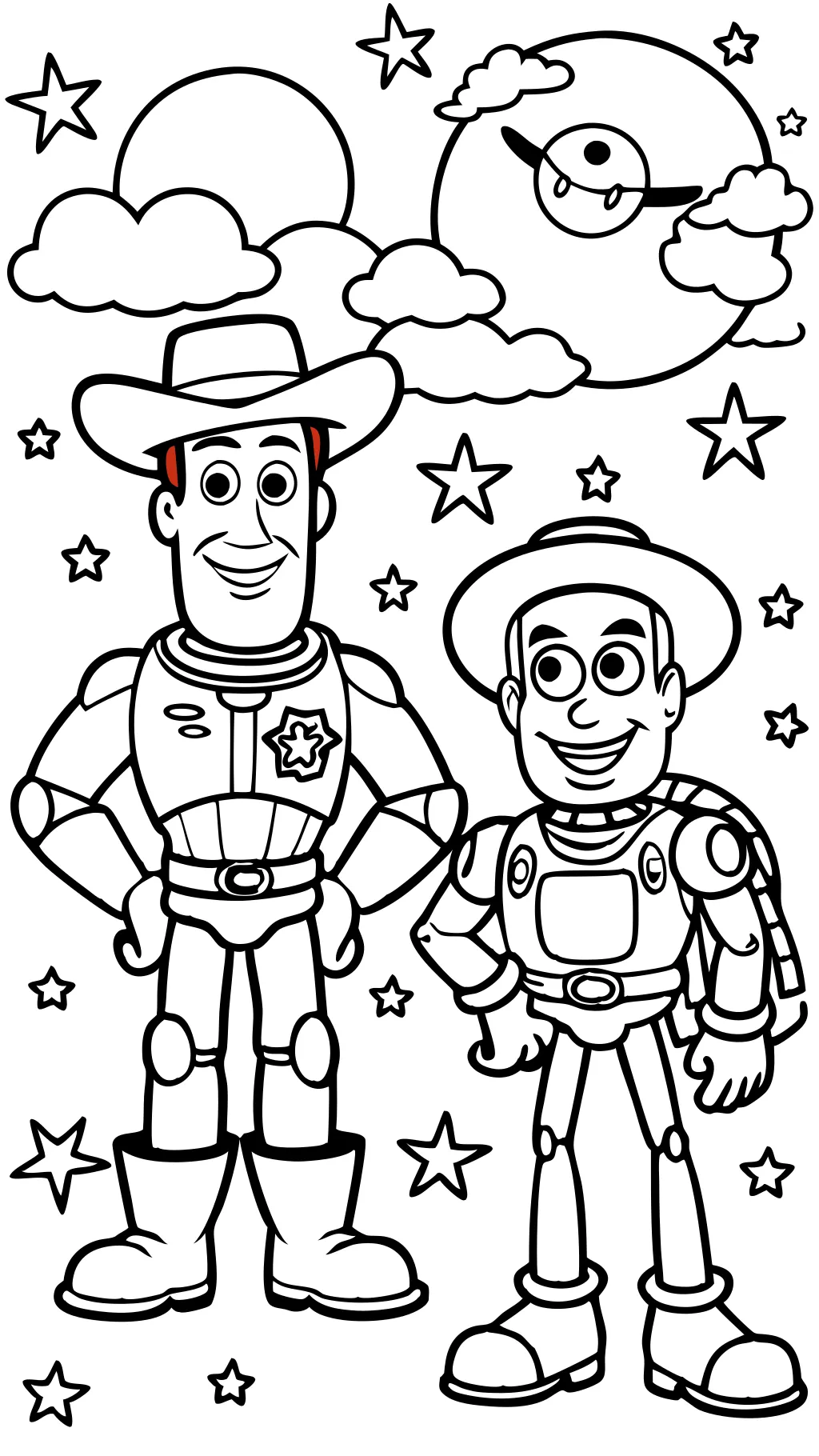 buzz woody coloring pages